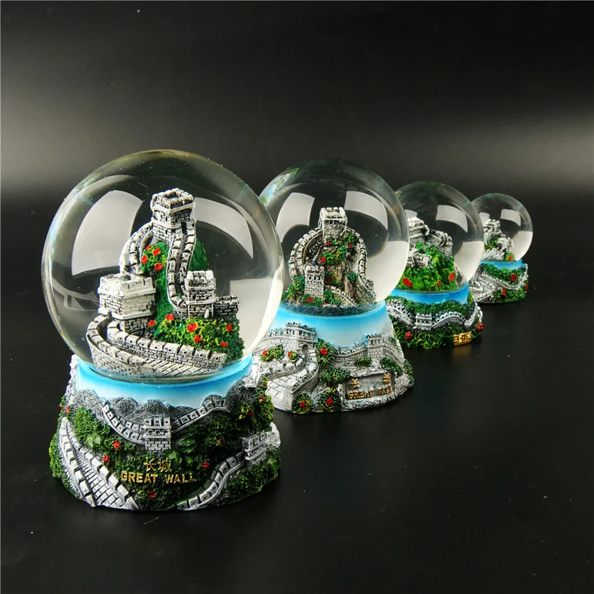 Marele Zid glob de cristal Beijing suveniruri turistice Templul Cerului model de ornamente Palatul de Vara panda în străinătate pentru străini