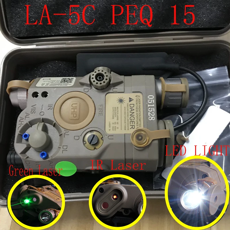 Element EX 419 LA-5C-UN PEQ UHP Aspectul Verde cu Laser si lanterna De vanatoare(Două culori)