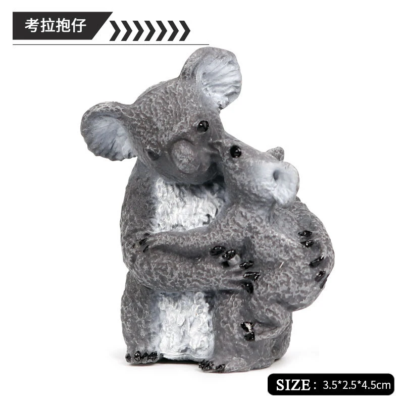 Koala Urs Adult Pui Seria Cute Model de Actiune si Jucărie animale Sălbatice Pădure Simulare Animal World PVC de Colectie Pentru Copil Cadou Home Deco