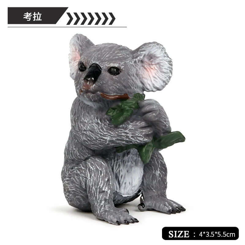 Koala Urs Adult Pui Seria Cute Model de Actiune si Jucărie animale Sălbatice Pădure Simulare Animal World PVC de Colectie Pentru Copil Cadou Home Deco