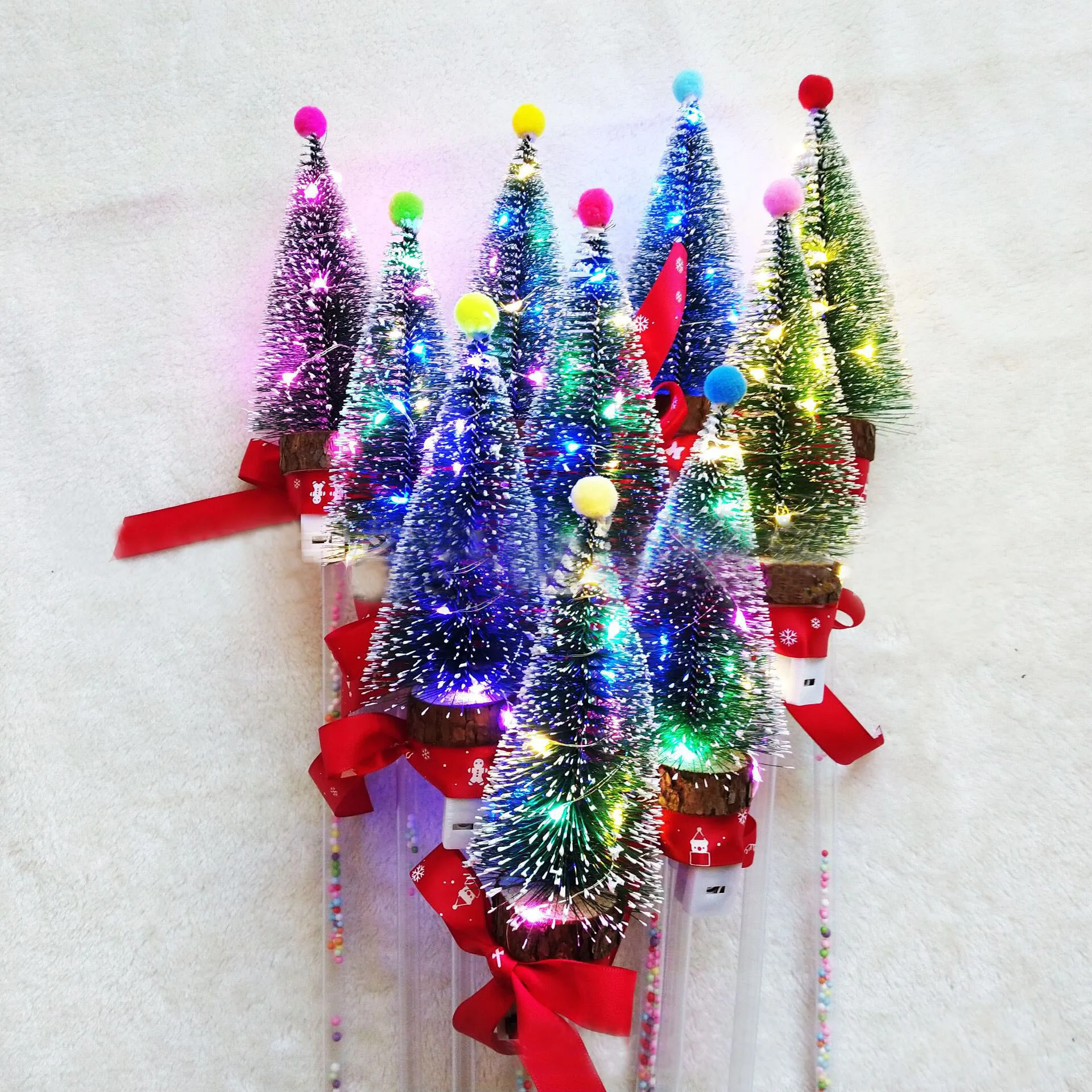 Intermitent LED Light Glow Stick Pom de Crăciun Usoare Decor Petrecere Jucărie Cadou o Jucarie pentru Copii de Crăciun Consumabile
