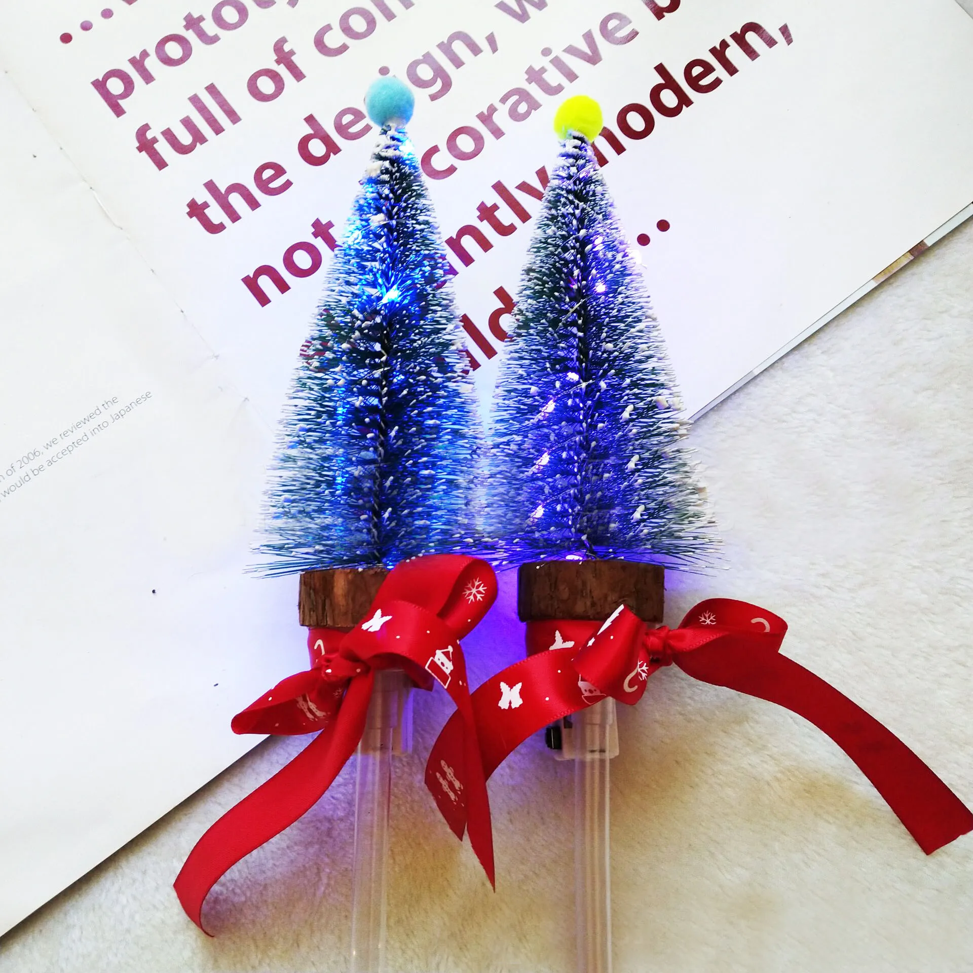 Intermitent LED Light Glow Stick Pom de Crăciun Usoare Decor Petrecere Jucărie Cadou o Jucarie pentru Copii de Crăciun Consumabile