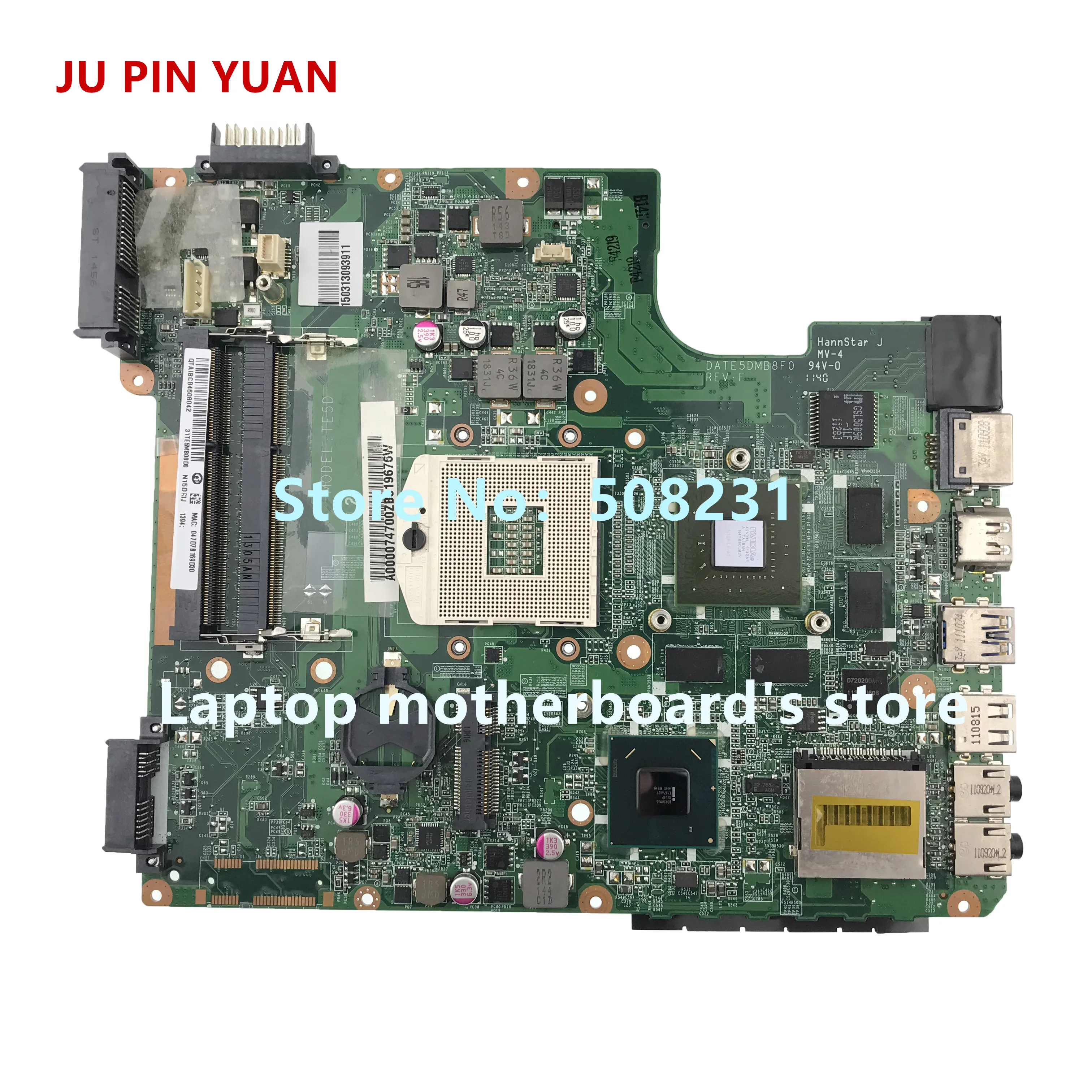JU PIN de YUANI A000074700 DATE5DMB8F0 Pentru toshiba satellite L700 L740 L745 laptop placa de baza GT525M 1GB Testat pe deplin