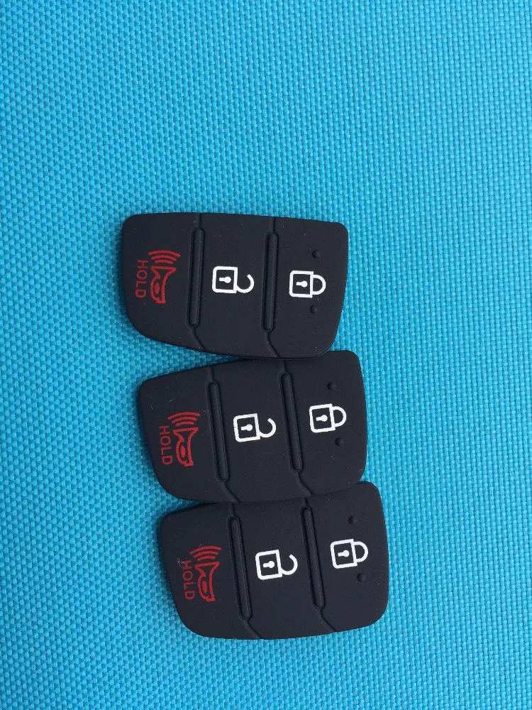 ZABEUDEIR Nou Înlocuitor de Cauciuc Butonul Cheie Pad Pentru Hyundai 3 buton de la distanță flip shell caz cheie blank (100 buc/lot)