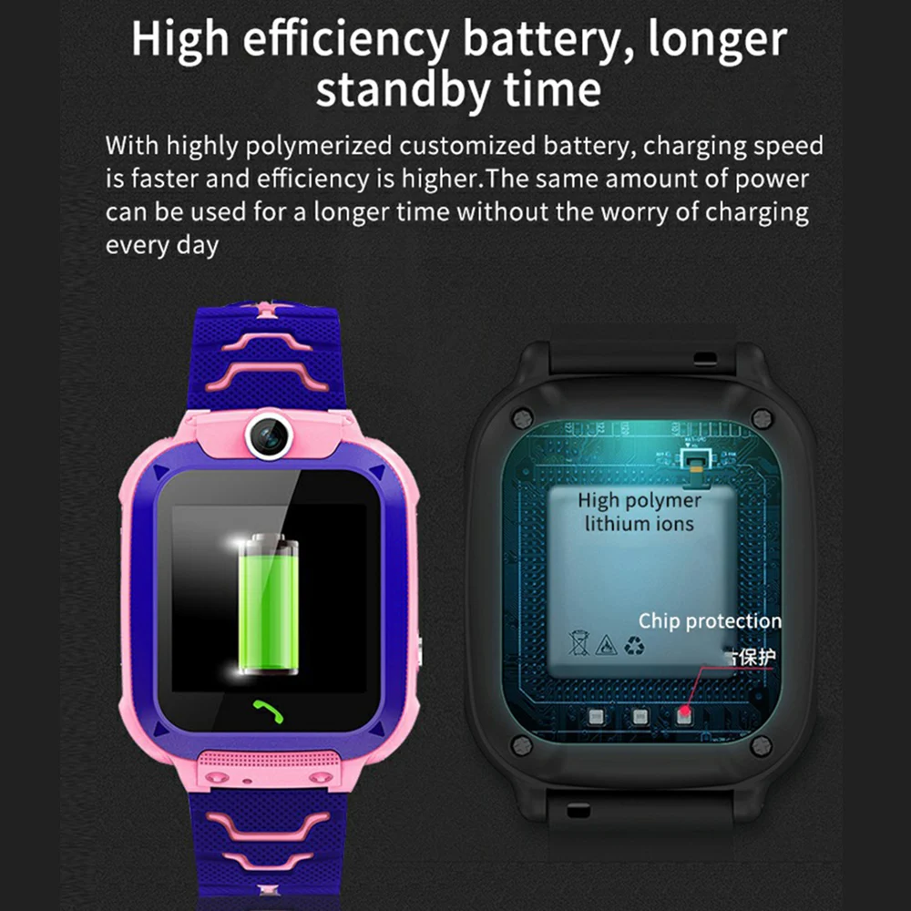 LEMFO Q12 Copii Ceas Inteligent Copil Smartwatch Copii Cu Cartela SIM GPS rezistent la apa Cadou Ceas Telefon Pentru Copilul Android IOS
