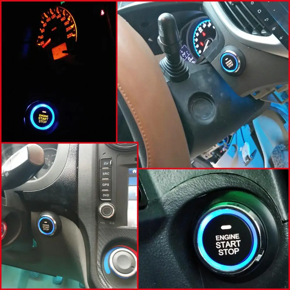 12V Auto START STOP Motor de Blocare a sistemului de Aprindere buton de acces Telecomanda butonul de Oprire Pornire accesorii auto