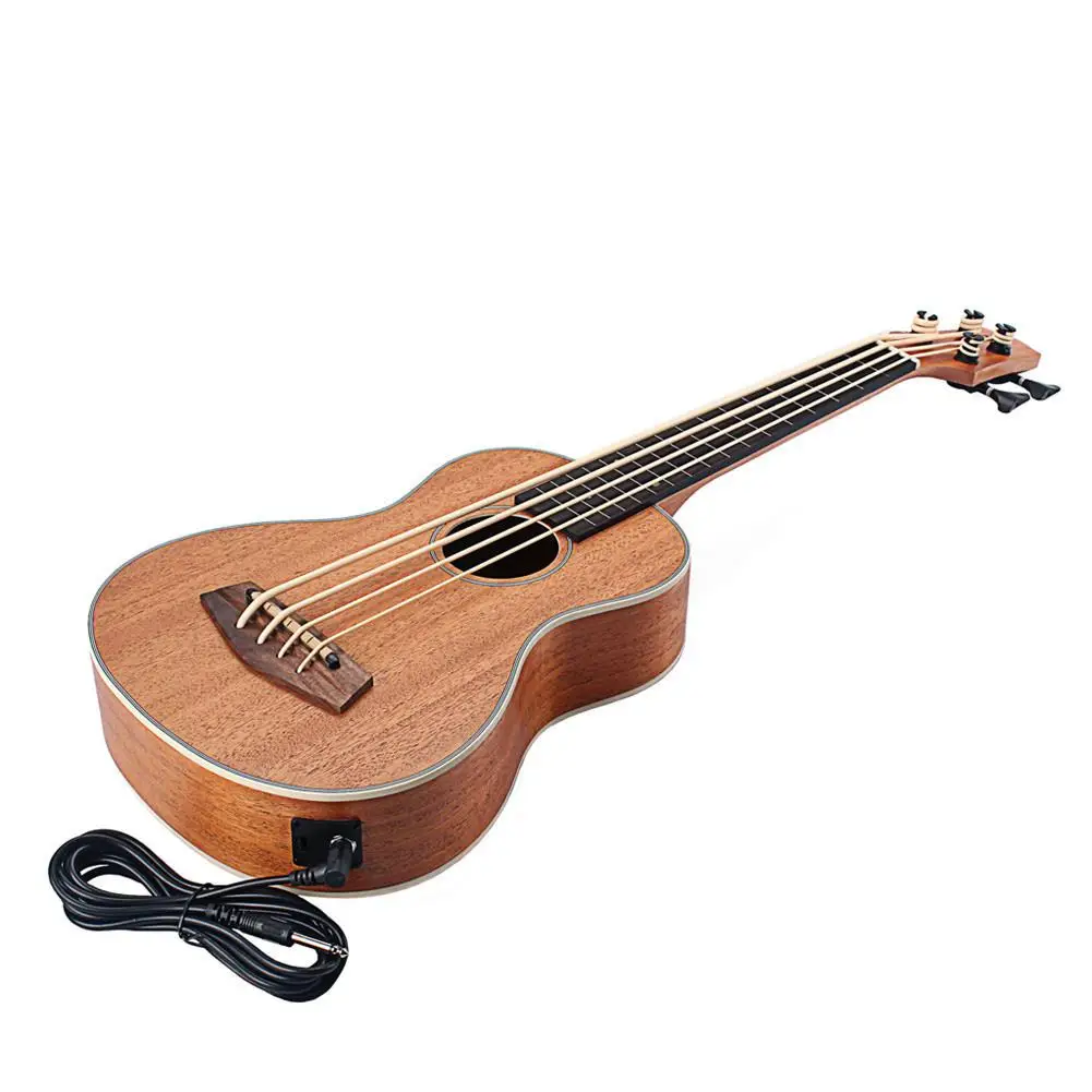 30 Inch Electric Ukulele Bass EQ Sapele Retro Închis Buton de Patru Siruri de caractere Chitara Electrica Instrument