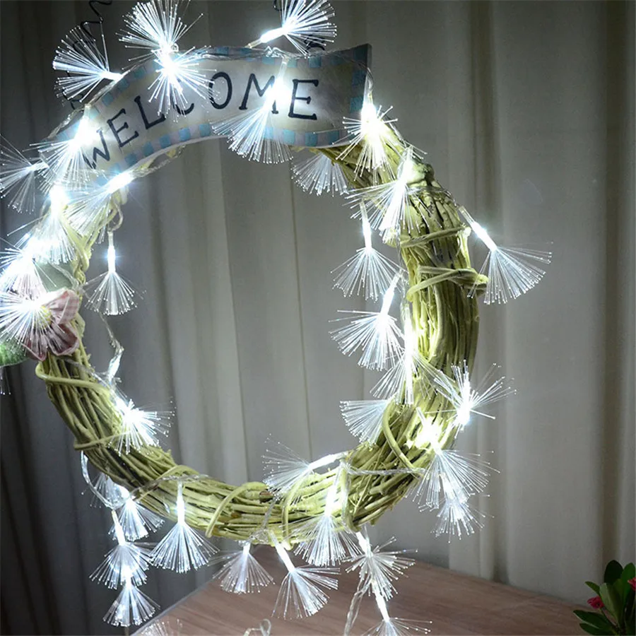 10M 100 Șir Led lumina Decor de Crăciun de Papadie Fibra Optica Zână Șir Lampa Atmosfera Romantica Petrecere de Nunta Navidad
