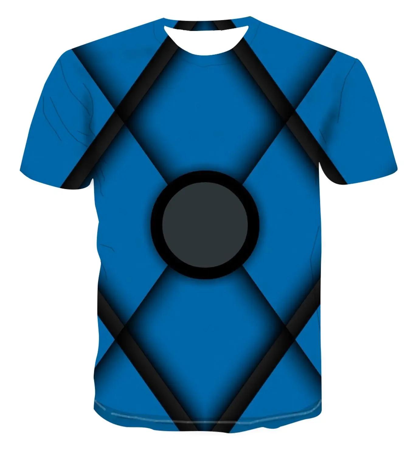 2020 versatil 3D bărbați respirabil t-shirt confortabil geometrie 3D de vara cu maneci scurte rotund gat de zi cu zi casual T-shirt s-6xl