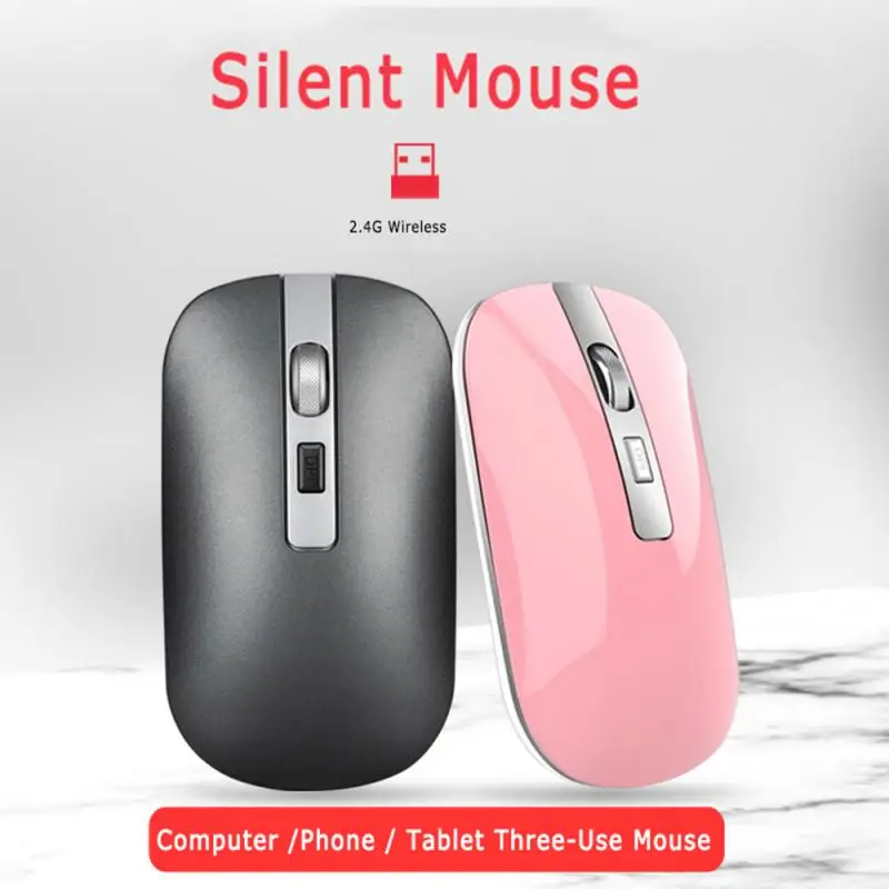 2.4 G 1600 DPI Mouse Wireless Mini fără Fir, mouse-urile Optice Reîncărcabilă Opto-Electronice Mouse-ul Pentru Calculator, Laptop, Notebook