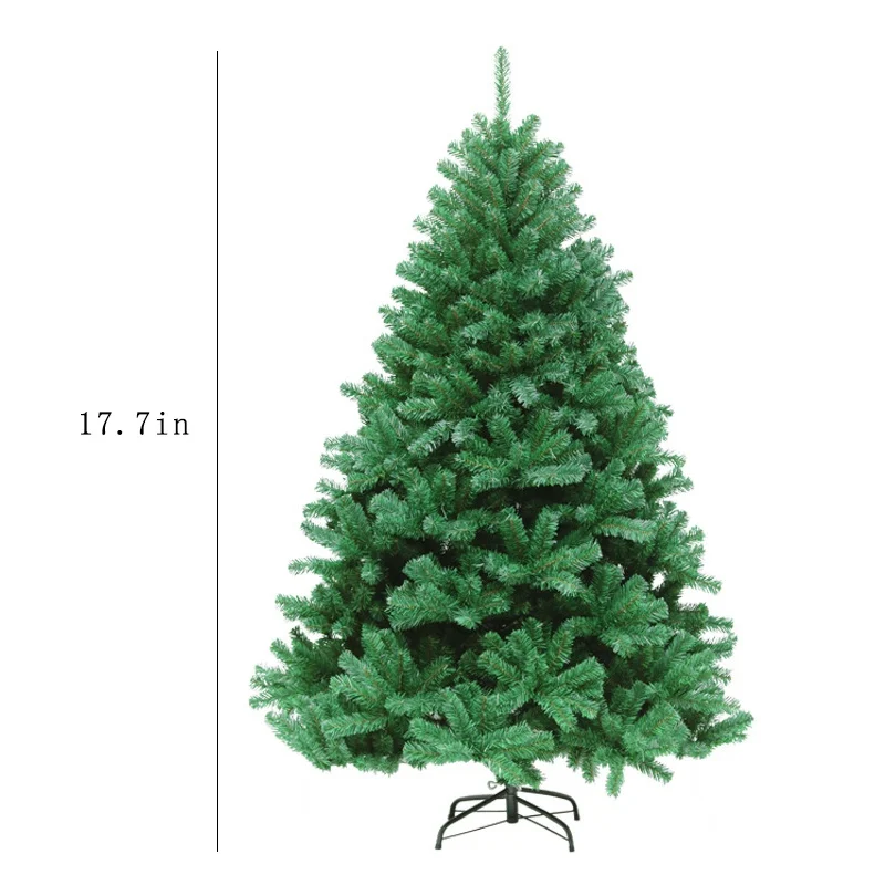 17.7 Inch Pom de Craciun Desktop Pom de Crăciun Artificial Decor din PVC Verde Pin Petrecere DecorFigurine Cadou de Anul Nou #