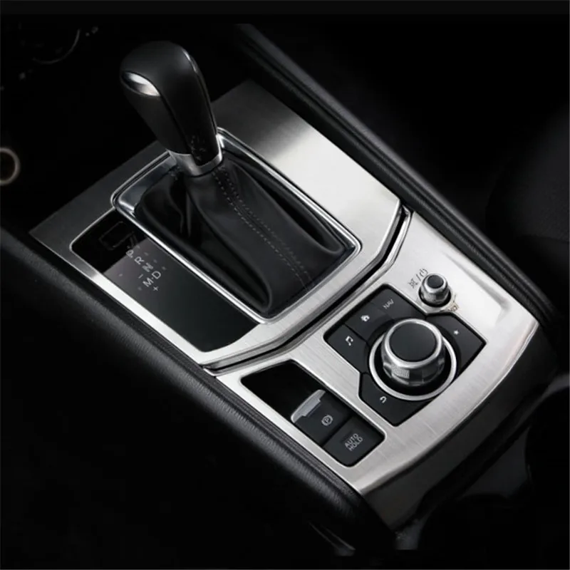 Potrivit Pentru Mazda CX5 CX-5 2017 2018 Accesorii Interior Comutatorului Frânei de parcare Panou Decorativ Schimbătorului de Viteze Echipare Cadru Autocolant 2 buc/Set