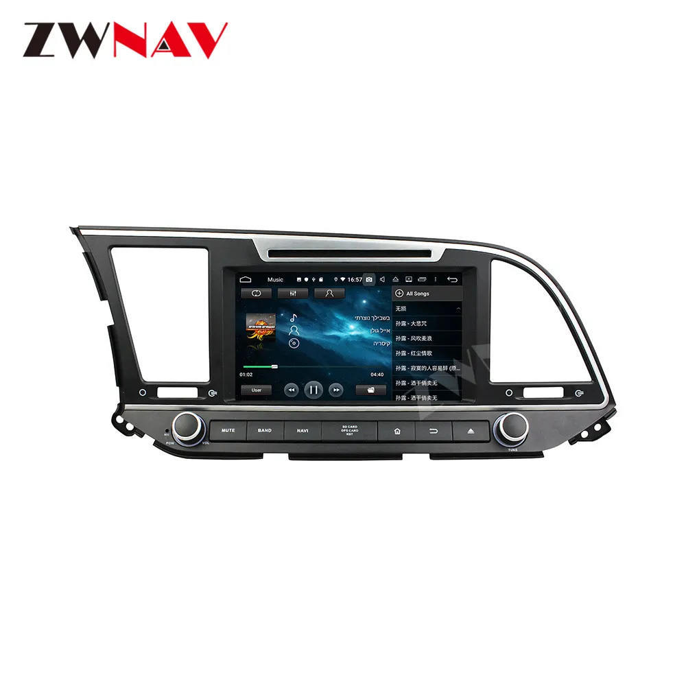 2 din PX6 IPS ecran Android 10.0 Mașină player Multimedia Pentru Hyundai Elantra 2016 car audio video, radio stereo, GPS navi unitatea de cap
