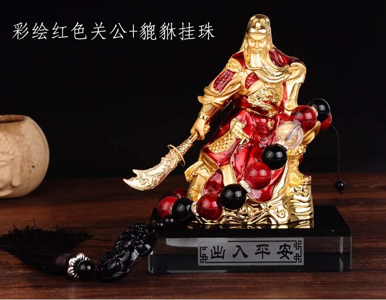 BUNA BIROUL de ACASĂ de Companie MAGAZIN AUTO TOP Eficace Bani de Desen afacere înfloritoare GUAN GONG Buddha FENG SHUI din ALAMĂ art statuie
