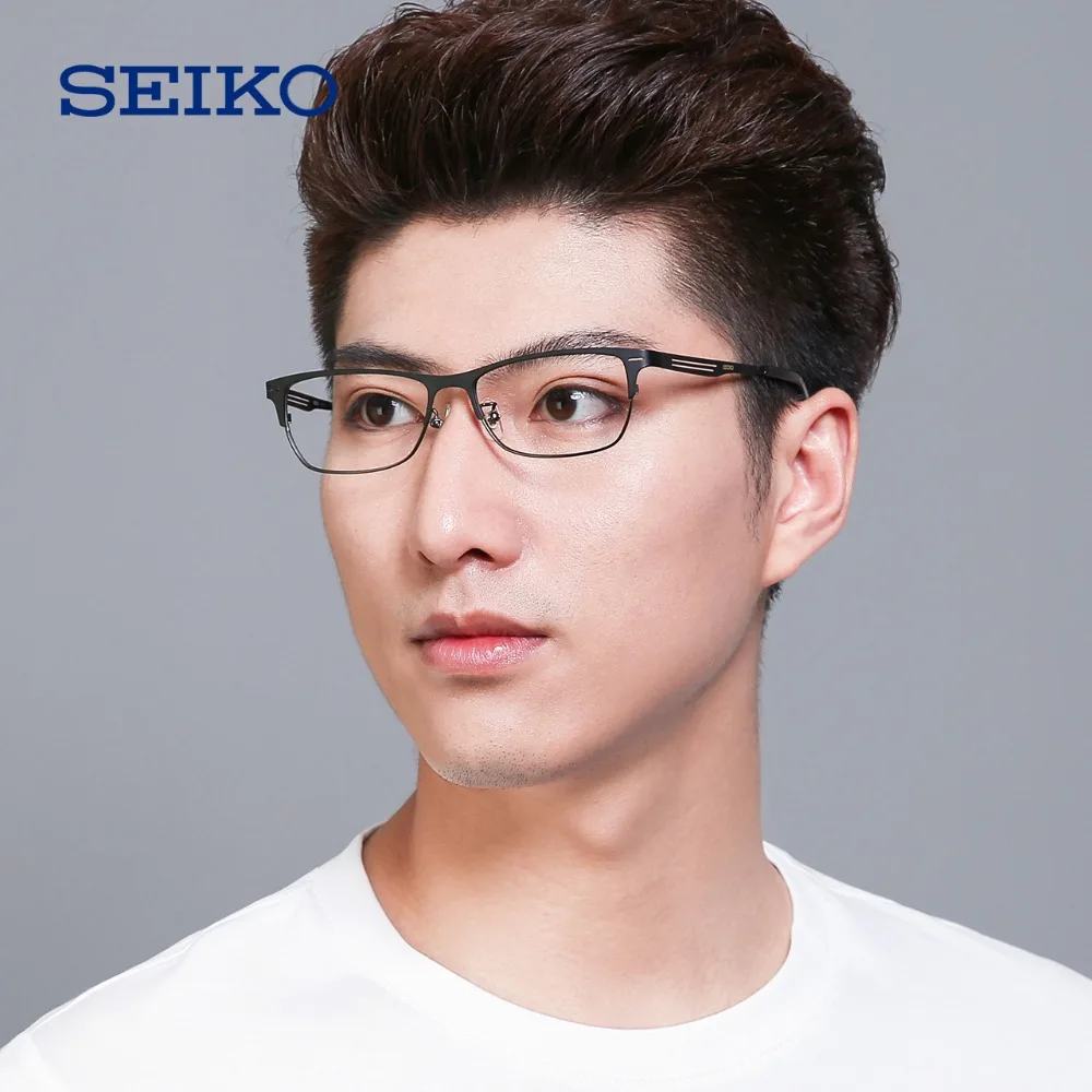 SEIKO Beta Titan Rama de Ochelari pentru Bărbați Titan Pur Ochelari Cadru Om Optice Ochelari HC1022