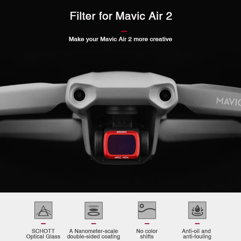 Lentile cu Filtru pentru DJI MAVIC Aer 2 Camera Filtru UV CPL Filtru ND ND16 ND32 ND4 ND8 pentru Mavic air2 Drone Accesorii