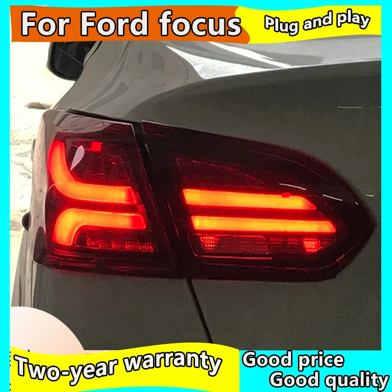 Styling auto pentru Ford Focus stopuri-2018 Focus Sedan spate cu LED-uri Lampa cu LED DRL Semnal Frână Inversă Accesorii auto