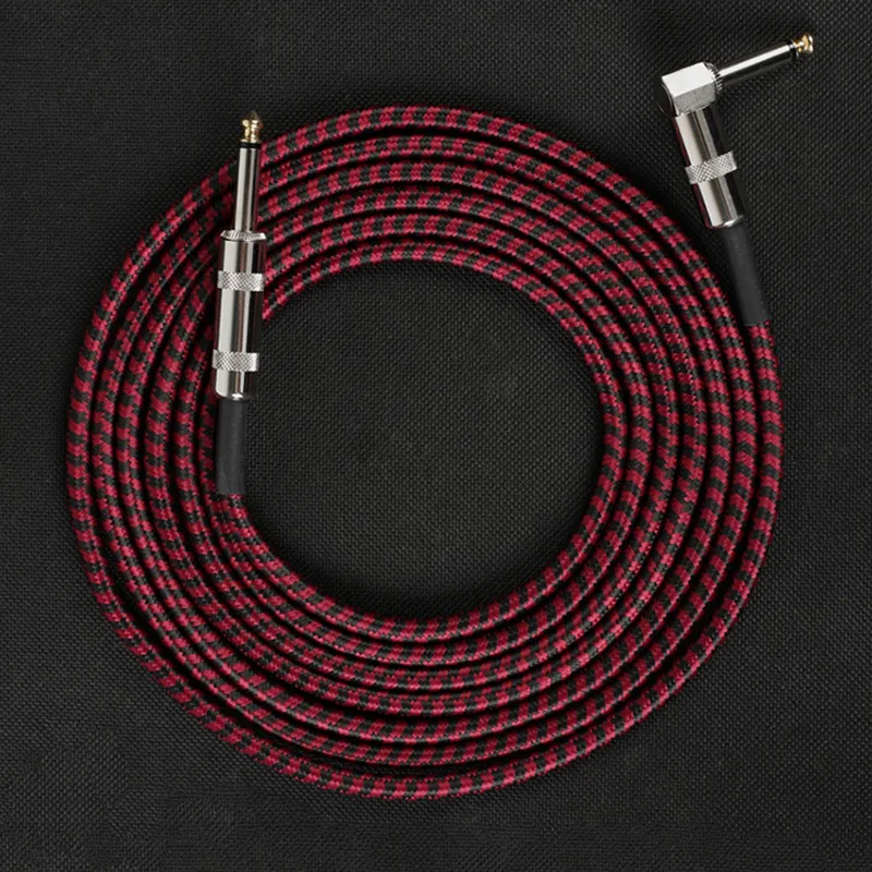 Cablu de chitara o Male către Male Cablu Cablul de Sârmă de Tricotat 6,35 mm Mufă Dreaptă pentru Chitara Acustica Electrica Bass