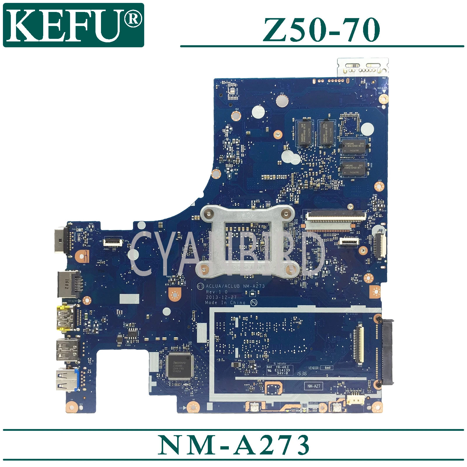 KEFU NM-A273 original placa de baza pentru Lenovo G50-70M Z50-70 cu procesor I7-4510U GT820M Laptop placa de baza