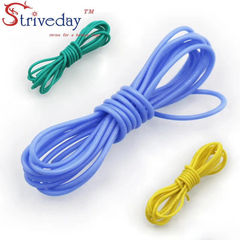 5m/lot 16.4 ft 24AWG Silicon Flexibil Cablu cu fire RC Cablu de Cupru Standed Sârmă moale Cabluri Electrice cablu DIY
