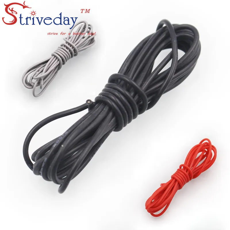 5m/lot 16.4 ft 24AWG Silicon Flexibil Cablu cu fire RC Cablu de Cupru Standed Sârmă moale Cabluri Electrice cablu DIY