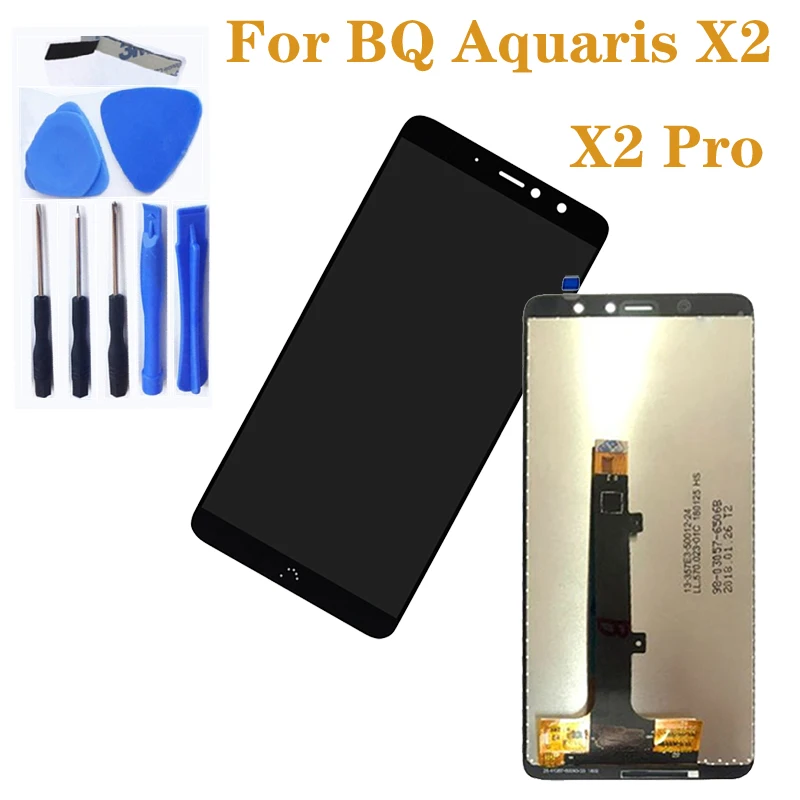 Pentru BQ Aquaris X2 ecran LCD display cu touch screen digitizer componente pentru BQ Aquaris X2 PRO cu ecran de sticlă componente
