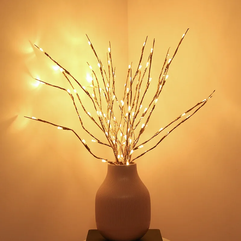 3pcs 5pcs 20 de Becuri LED Ramură de Salcie Lumini Lampa Naturale Vaza de Umplere Crenguță Luminat Ramură Nunta de Crăciun Lumini Decorative