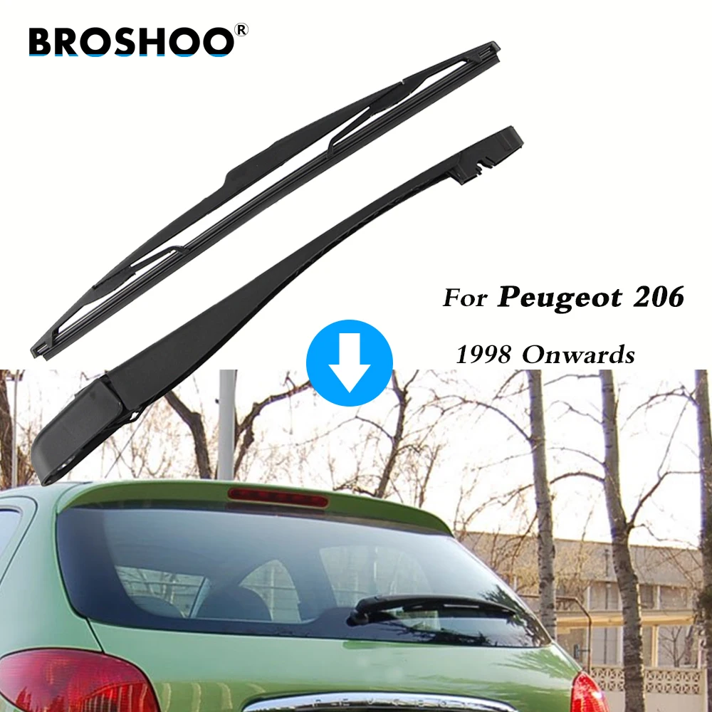 BROSHOO Masina din Spate Ștergător Lame Spate Parbriz-ridicați Brațul Ștergătorului Pentru Peugeot 206 Hatchback (1998-Prezent) 355mm Auto Styling