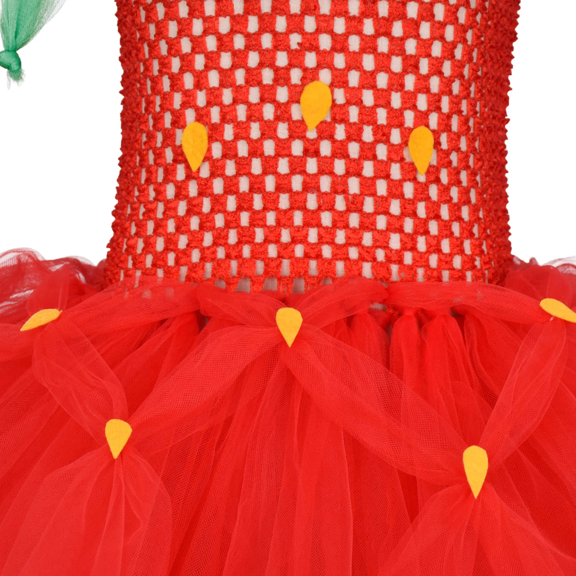 Roșu Căpșună Tutu Rochie Fete Copii Prima Petrecere de Aniversare Rochii de Capsuni Temă Ziua de naștere Costum de Balet pentru Copii Fotografia 0-12Y