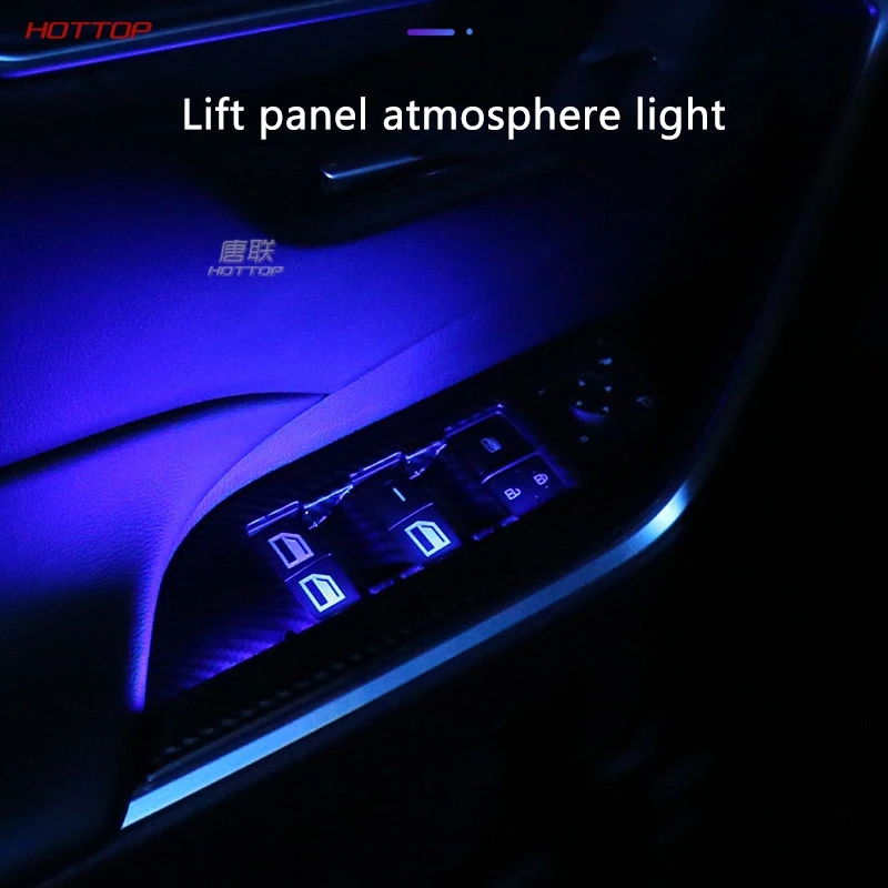 Pentru Toyota RAV4 2019 2020 5-Fereastră de Ridicare Panou de Autocolante Sticla Comutator Ușă Lumina Ambianta Decor