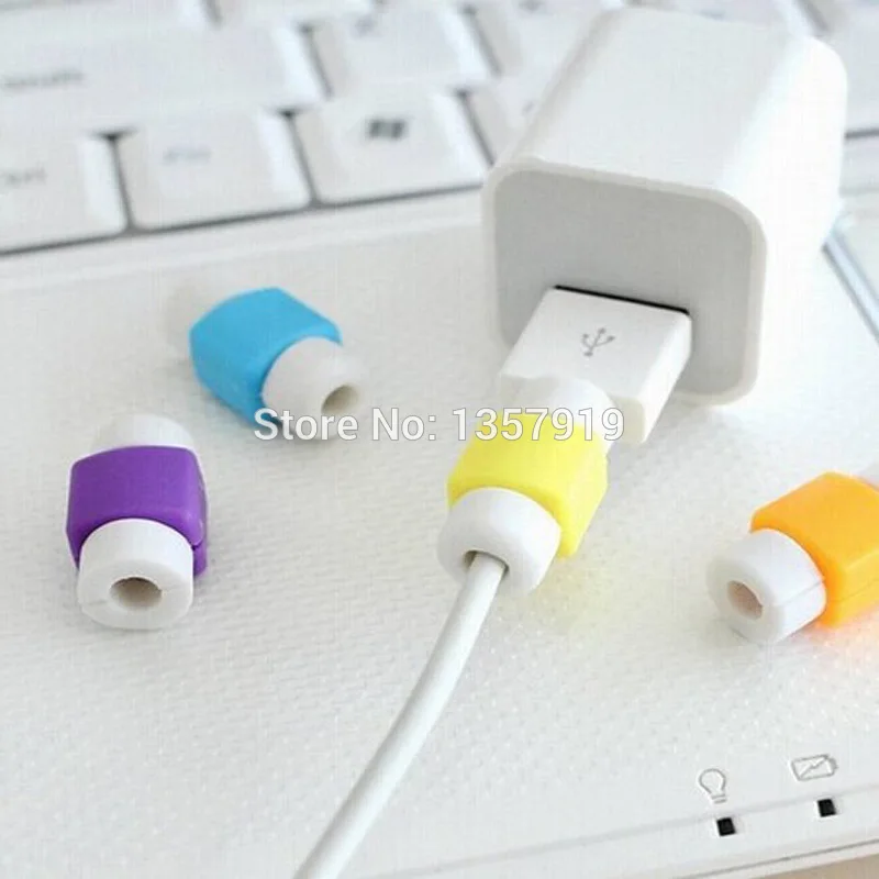 50pcs/lot Plastic Silicon Cablu USB Protector Sârmă Protector Pentru iPhone Încărcător Linie de Protecție Maneca Cordon Model de Coperta
