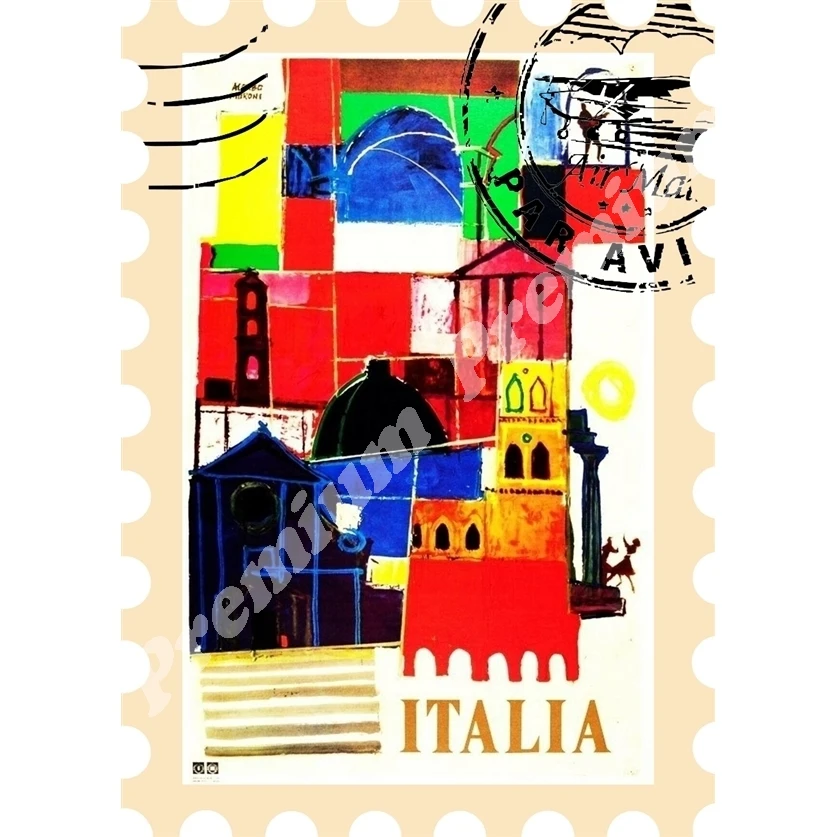 Italia vinil suvenir magnet de epocă turistice poster