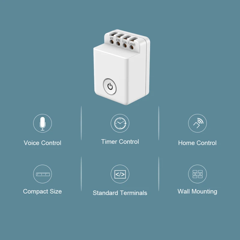 BroadLink Con MCB1 smart Wi-Fi de domiciliu Wireless, comutator de Control Timer Box Switch smart House lucra Cu Alexa de start Google