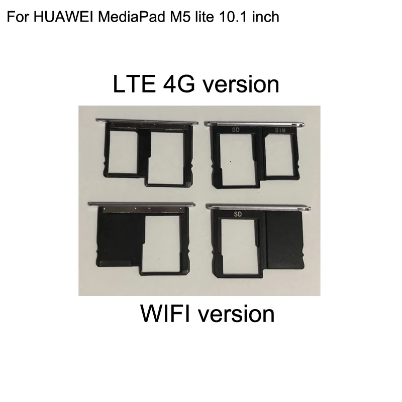 Pentru HUAWEI MediaPad M5 lite 10.1 inch Tablet PC 4G LTE Cartelei Sim Tray Slot pentru Card Pentru Mediapad M5 lite WIFI SD Card Holder