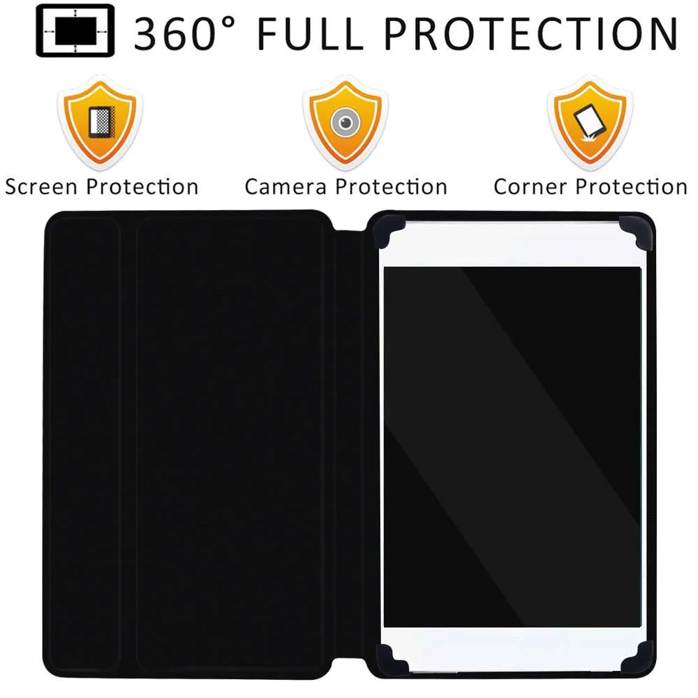 Piele Anti-toamna Tableta Caz pentru Lenovo Smart Tab M8 / Tab M10 Universala Tableta PU Piele /Shockproof Caz Acoperire +Stylus