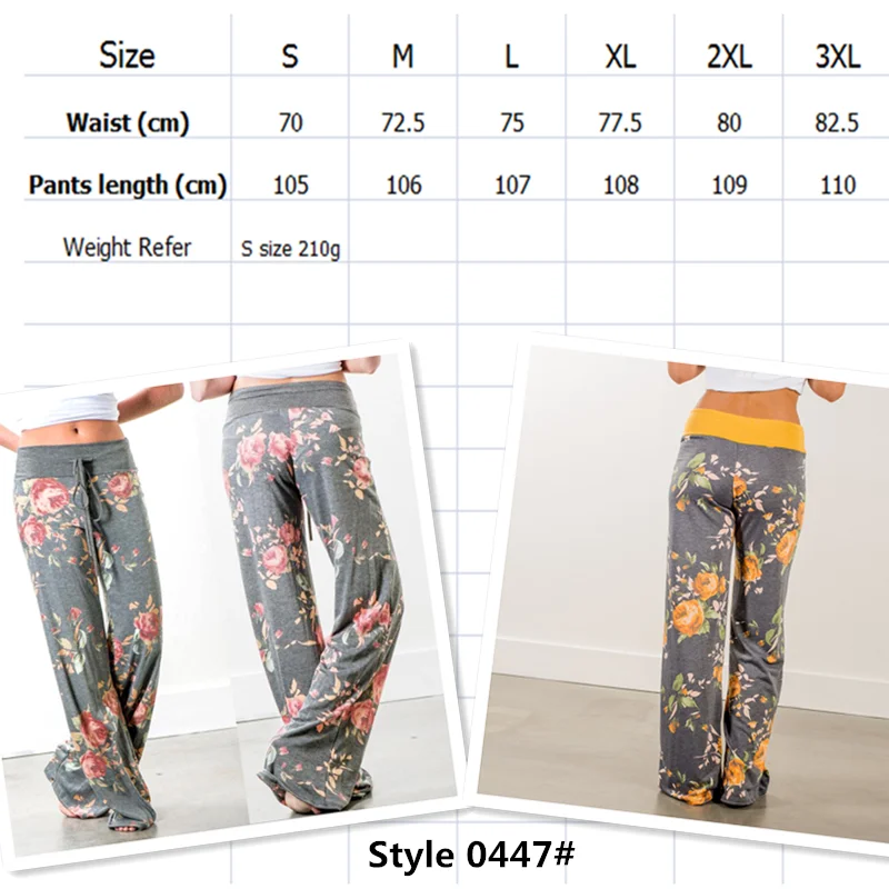 Multicolor Femeile Active pantaloni de Trening cu Talie Înaltă Sport Pantaloni Casual Femei Fete Pantaloni Lungi Pantaloni imprimate
