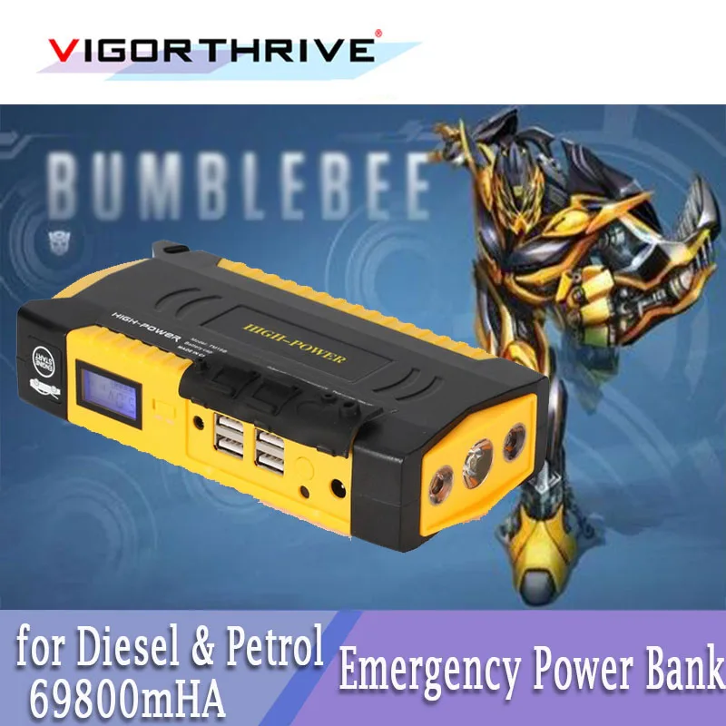 Încărcător de baterie Power Bank Portabil 12V Multi-Funcție Auto Jump Starter pentru motoare Diesel Benzină Viechel 69800mAh pentru Laptop 3C Dispozitiv