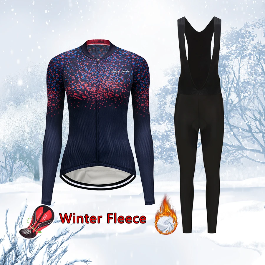 2021 Cald ciclism jersey pentru femei set Iarna Thermal Fleece haine biciclete biciclete feminin de îmbrăcăminte rochie sport mtb costum uniforma