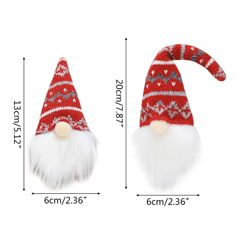 8pcs Elf de Crăciun Decoratiuni suedeză Gnome Třmte Moș crăciun Păpușă Jucărie Agățat Ornamente pentru Pomul de
