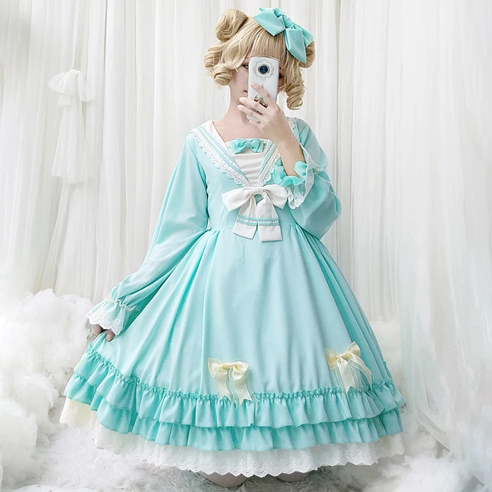 2020 Primavara-vara dulce anime cosplay lolita rochie JSK Carusel ceai haine de petrecere rochie de Dantelă Menajera Costum rochie de printesa