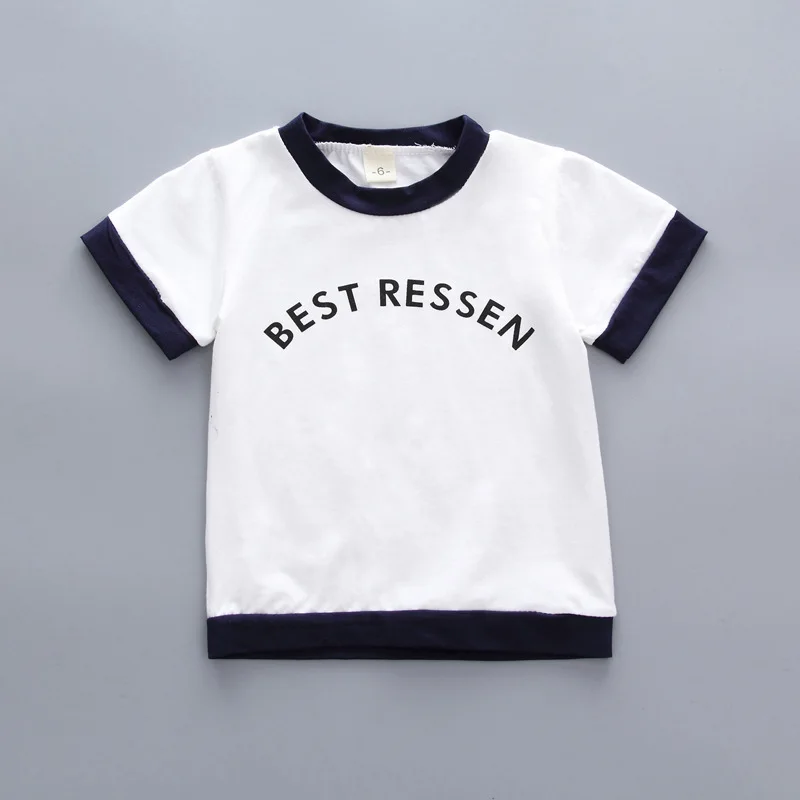 Moda de Vara pentru Copii Baieti Fete Haine Copii Bumbac Litera T-Shirt Scurt 2 buc/Seturi Copilul Seturi de Îmbrăcăminte Sugari Treninguri