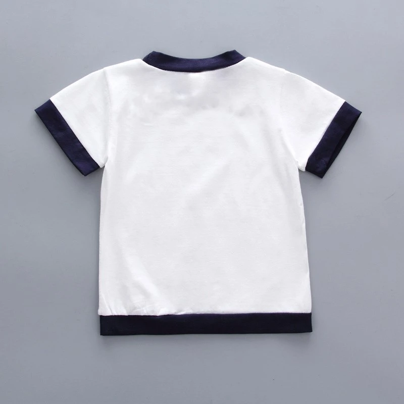 Moda de Vara pentru Copii Baieti Fete Haine Copii Bumbac Litera T-Shirt Scurt 2 buc/Seturi Copilul Seturi de Îmbrăcăminte Sugari Treninguri