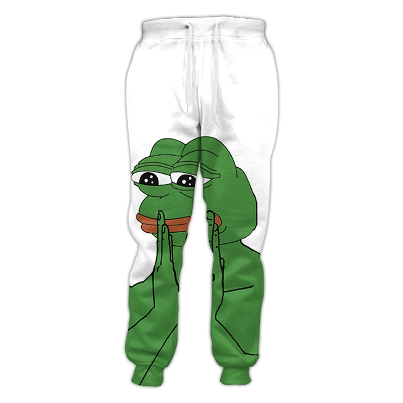 Amuzant Desene animate de Animale Joggeri Antropomorfe Frog Prince Caracter Hip Hop 3d Imprimate pantaloni de Trening Barbati/Femei Pantaloni Pantaloni
