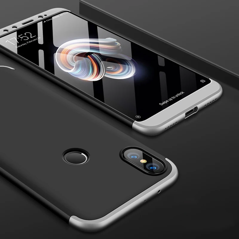 De lux 360 Corp Plin Protecție la Șocuri Acoperire Telefon Caz pentru Xiaomi Mi A2 Lite se Acoperă cu Sticlă Călită Caz de Km A1 A2