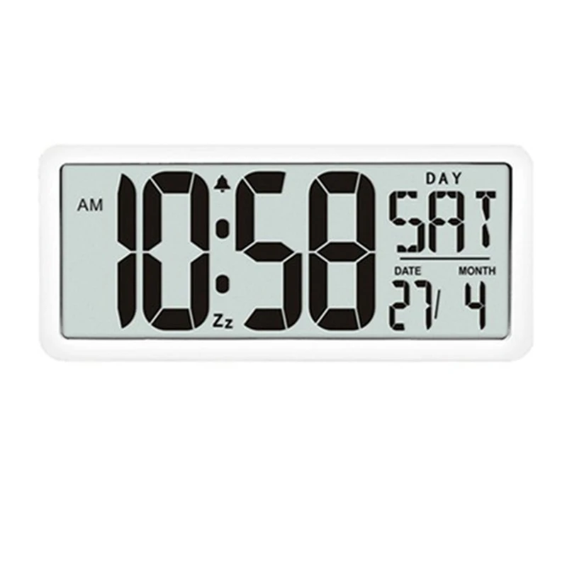 Pătrat de Perete Ceas de Serie, Digital Jumbo Ceas Deșteptător, Display LCD, Multi-Funcțional de Lux Decor de Birou Birou
