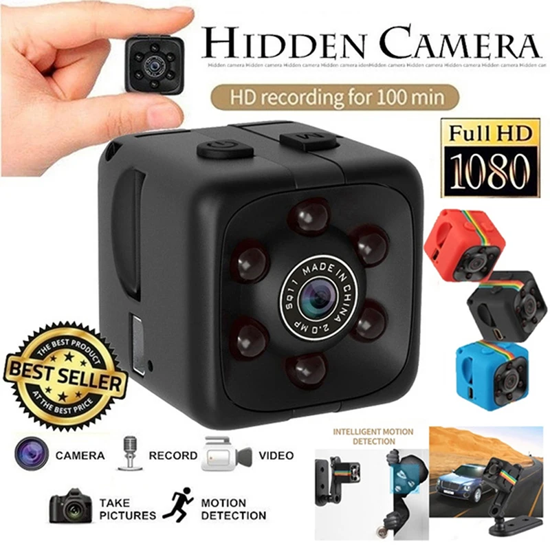 SQ11 1080P MiniCamera Sport DV Infraroșu Viziune de Noapte Camera Auto Video Digitala DV