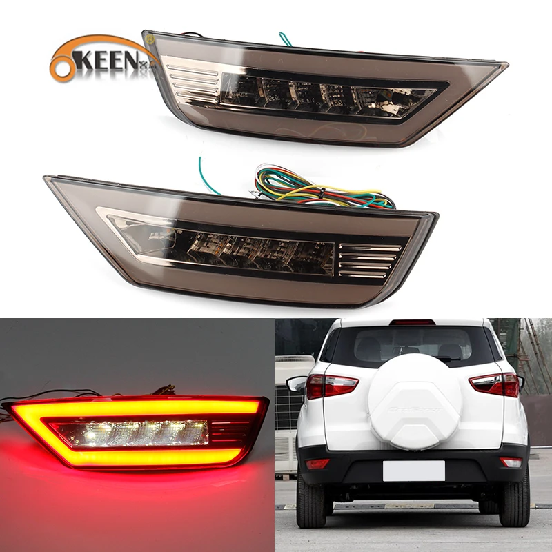 2 buc Led-uri Bara Spate Reflector Lumina Pentru Ford Focus 2 MK2/ Evacuare Kuga/Ecosport Hatchback, Lampa de Ceață Spate Bara Frână Lumină