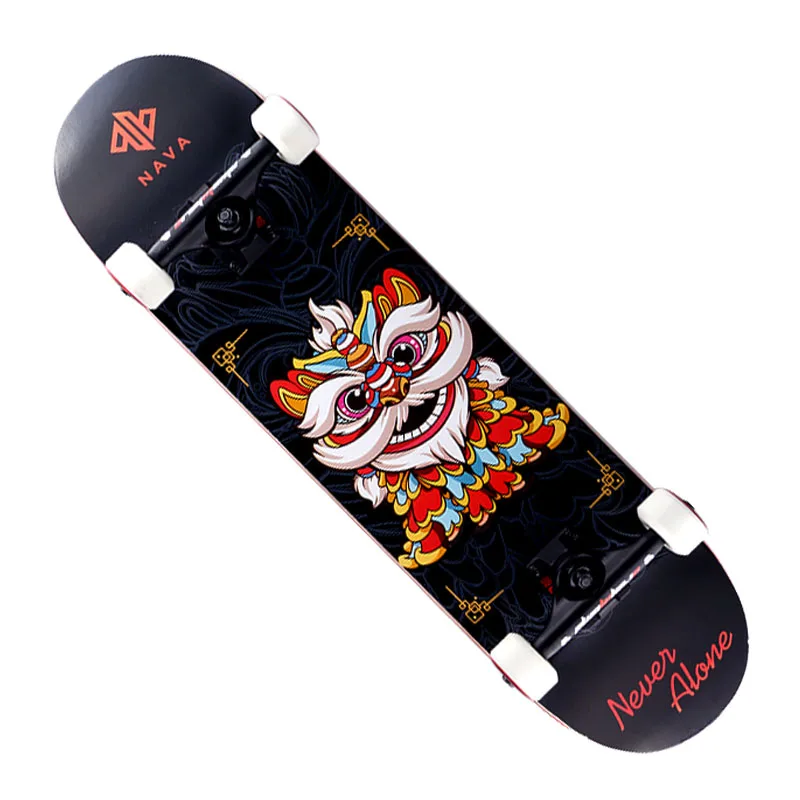 NAVA 80*20cm 31*8 Inch Dublu Rocker Skateboard Aluminiu Camion Abec-11 rulment pentru Copii pentru Adulti Calitate Profesională