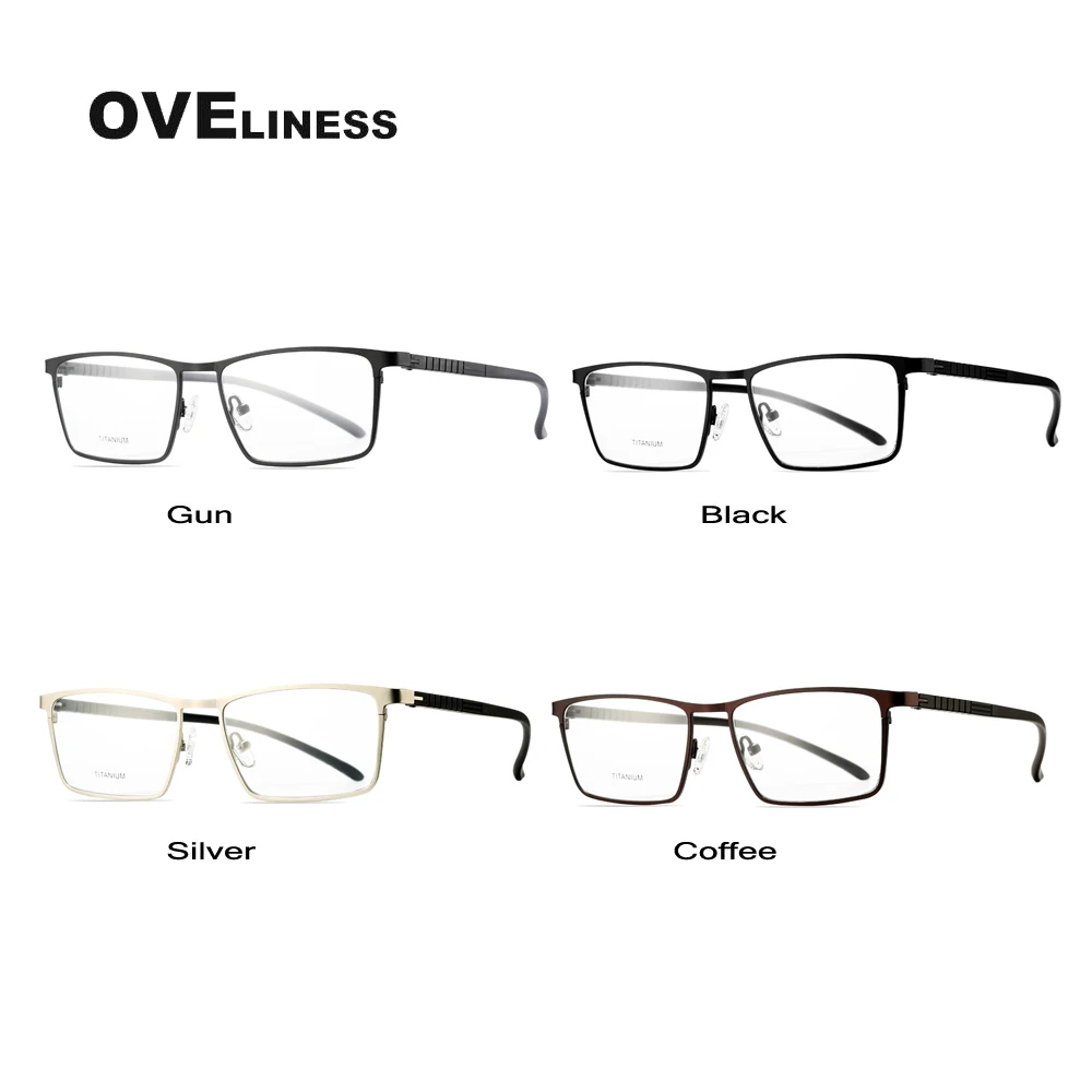 Aliaj de titan de sex masculin ochelari cadru pentru bărbați ochelari de vedere, rame Optice Miopie ochelari baza de Prescriptie medicala Completa din Metal cu prindere rapida Ochelari
