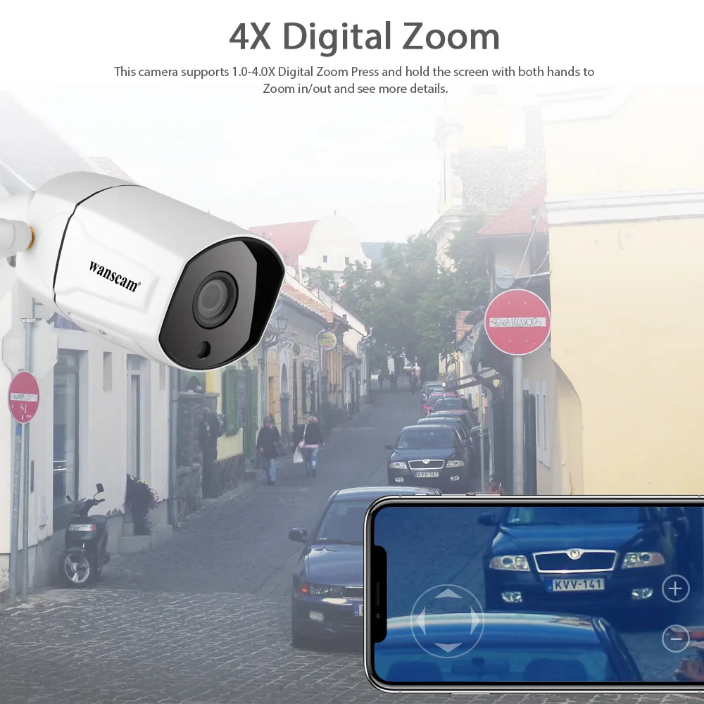 K23 1080P Full HD WiFi Camera IP Audio bidirecțional Exterior P2P Wireless de Securitate CCTV de Supraveghere 2.0 MP rezistent la apa Card SD IR 20M